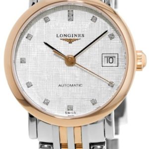 Longines Damklocka L4.309.5.77.7 Elegant Silverfärgad/18 karat