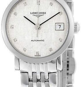 Longines Damklocka L4.310.4.77.6 Elegant Silverfärgad/Stål Ø29 mm