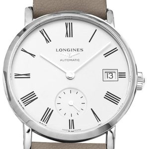 Longines Damklocka L4.312.4.11.2 Elegant Vit/Läder Ø34.5 mm