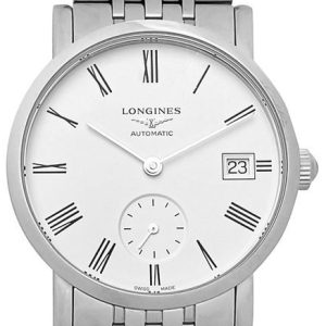 Longines Damklocka L4.312.4.11.6 Elegant Vit/Stål Ø34.5 mm