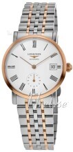 Longines Damklocka L4.312.5.11.7 Elegant Vit/18 karat roséguld