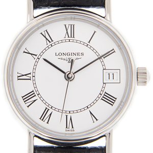 Longines Damklocka L4.319.4.11.2 Presences Vit/Läder Ø23.5 mm