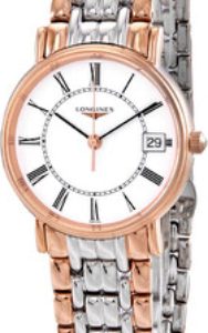 Longines Damklocka L4.320.1.11.7 Presences Vit/Roséguldstonat stål