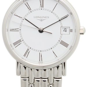 Longines Damklocka L4.320.4.11.6 Grande Classique Vit/Stål Ø30 mm