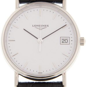 Longines Damklocka L4.320.4.12.2 Grande Classique Vit/Läder Ø30 mm