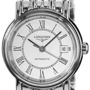 Longines Damklocka L4.321.4.11.6 Presences Vit/Stål Ø25.5 mm