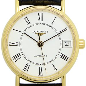 Longines Damklocka L4.322.2.11.2 Presences Vit/Läder Ø30 mm