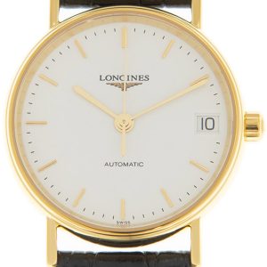 Longines Damklocka L4.322.2.12.2 Presences Vit/Läder Ø30 mm