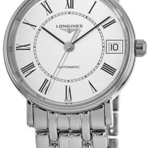 Longines Damklocka L4.322.4.11.6 Presences Vit/Stål Ø30 mm