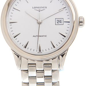 Longines Damklocka L4.374.4.12.6 Flagship Vit/Stål Ø30 mm