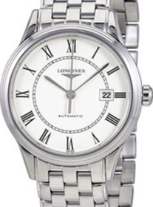 Longines Damklocka L4.374.4.21.6 Flagship Vit/Stål Ø30 mm