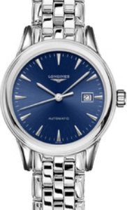 Longines Damklocka L4.374.4.92.6 Flagship Blå/Stål Ø30 mm