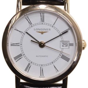 Longines Damklocka L4.378.8.11.0 Grande Classique Vit/Läder Ø27.2 mm