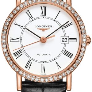 Longines Damklocka L4.378.9.11.0 Grande Classique Vit/Läder Ø27.2 mm