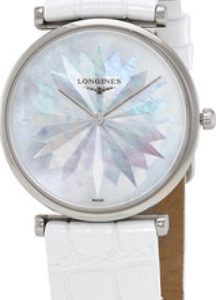 Longines Damklocka L4.512.4.05.2 La Grande Classique De Vit/Läder