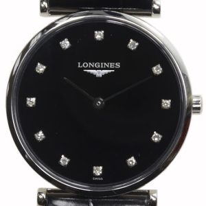 Longines Damklocka L4.512.4.58.2 Grande Classique Svart/Läder Ø29 mm