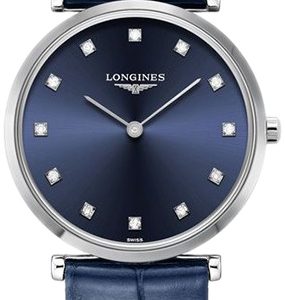 Longines Damklocka L4.512.4.97.2 La Grande Classique De Blå/Läder