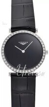 Longines Damklocka L4.523.0.50.2 La Grande Classique De Svart/Läder