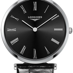 Longines Damklocka L4.709.4.51.2 La Grande Classique De Svart/Läder