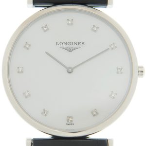 Longines Damklocka L4.709.4.88.2 La Grande Classique De Vit/Läder