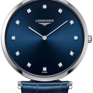 Longines Damklocka L4.709.4.97.2 La Grande Classique De Blå/Läder