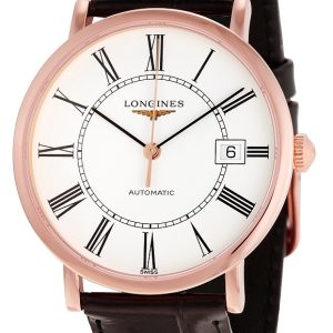 Longines Damklocka L4.787.8.11.0 Grande Classique Vit/Läder Ø37 mm