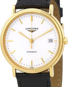 Longines Damklocka L4.821.2.12.2 Grande Classique Vit/Läder Ø34.5 mm