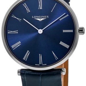 Longines Damklocka L4.866.4.94.2 La Grande Classique De Blå/Läder