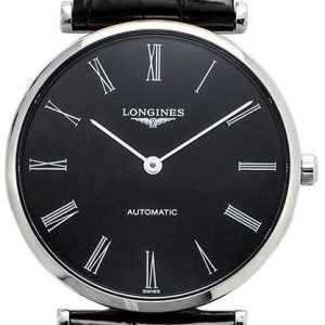 Longines Damklocka L4.908.4.51.2 La Grande Classique De Svart/Läder