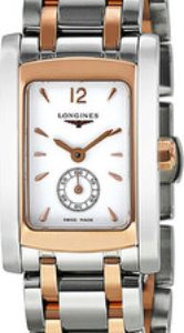 Longines Damklocka L5.155.5.18.7 DolceVita Vit/18 karat roséguld