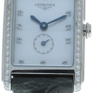 Longines Damklocka L5.255.0.87.3 DolceVita Vit/Läder