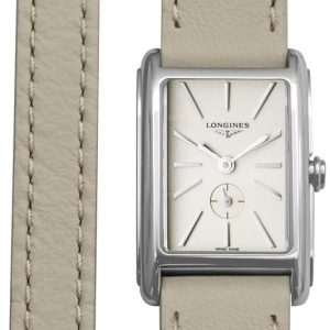 Longines Damklocka L5.255.4.79.2 Dolcevita Beige/Läder