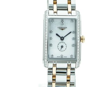 Longines Damklocka L5.255.5.89.7 Dolcevita Vit/18 karat roséguld