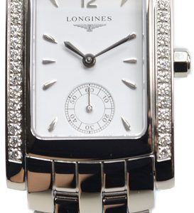 Longines Damklocka L5.502.0.16.6 DolceVita Vit/Stål 26x22 mm