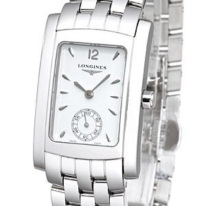 Longines Damklocka L5.502.4.16.6 DolceVita Vit/Stål 26x22 mm