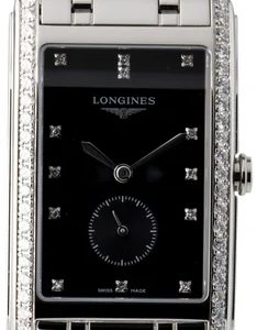 Longines Damklocka L5.512.0.57.6 DolceVita Svart/Stål