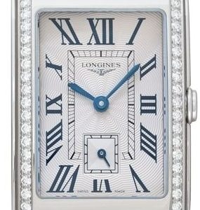 Longines Damklocka L5.512.0.71.2 DolceVita Beige/Läder