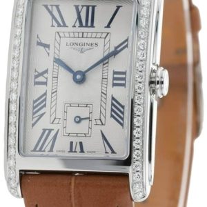 Longines Damklocka L5.512.0.71.4 Dolcevita Silverfärgad/Läder