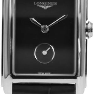 Longines Damklocka L5.512.4.50.2 Dolcevita Svart/Läder