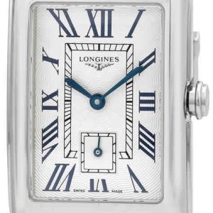 Longines Damklocka L5.512.4.71.4 Dolcevita Silverfärgad/Läder