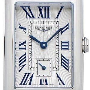 Longines Damklocka L5.512.4.71.7 Dolcevita Silverfärgad/Läder