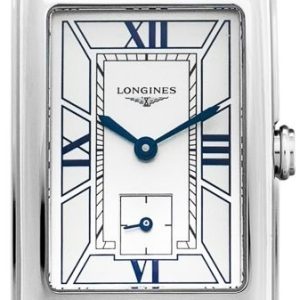 Longines Damklocka L5.512.4.75.2 Dolcevita Silverfärgad/Läder