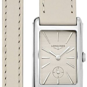 Longines Damklocka L5.512.4.79.2 Dolcevita Beige/Läder