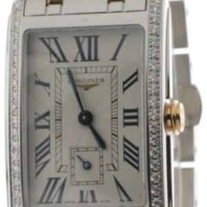 Longines Damklocka L5.512.5.79.7 DolceVita Beige/Roséguldstonat stål