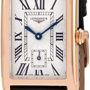 Longines Damklocka L5.512.8.71.0 Dolcevita Silverfärgad/Läder