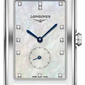 Longines Damklocka L5.755.4.87.6 DolceVita Vit/Stål