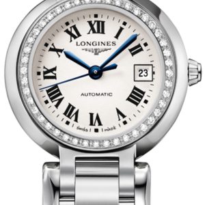 Longines Damklocka L8.111.0.71.6 Primaluna Silverfärgad/Stål Ø26.5