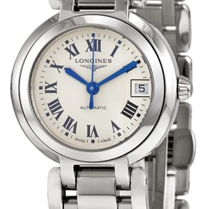 Longines Damklocka L8.111.4.71.6 PrimaLuna Silverfärgad/Stål Ø26.5