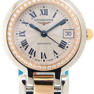 Longines Damklocka L8.111.5.79.6 PrimaLuna Silverfärgad/Stål Ø26.5