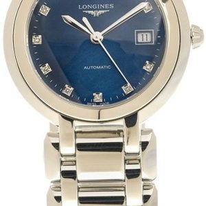 Longines Damklocka L8.113.4.98.6 Primaluna Blå/Stål Ø30 mm